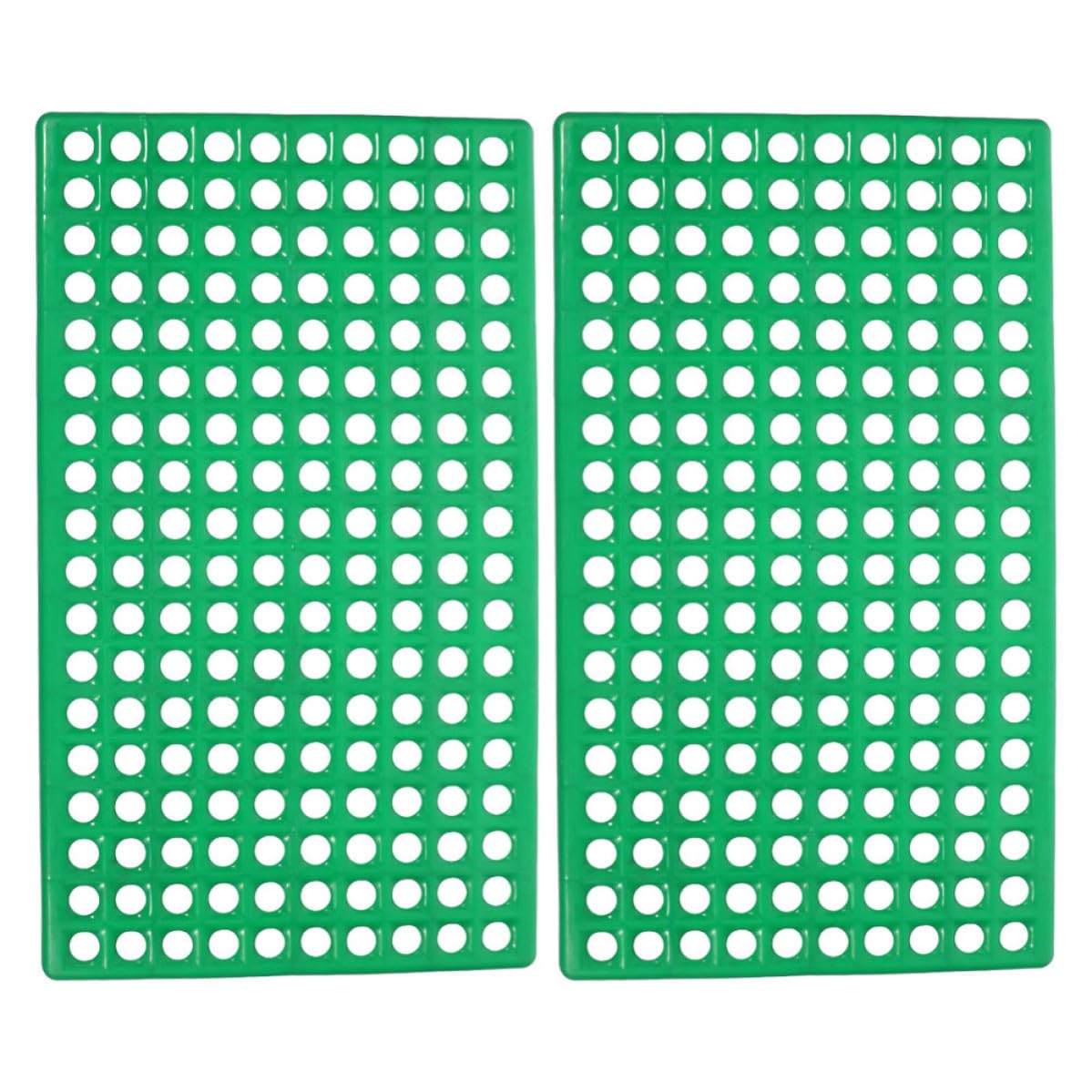 Plancher à lattes en plastique pour cage à lapin - Lot de 2 tapis anti-fuite hygiéniques