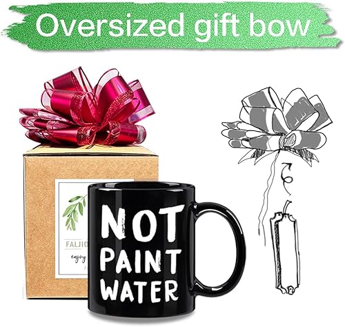 Miniatura 4 de FALJIOK Divertida taza de café de agradecimiento para profesores de arte, no pintor de agua, regalos para artista, taza de café novedosa para