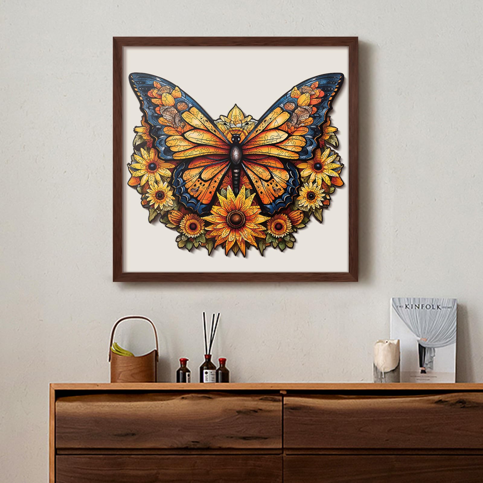 Amazon.com: Wooden Puzzles for Adults - 300 Pieces Butterfly