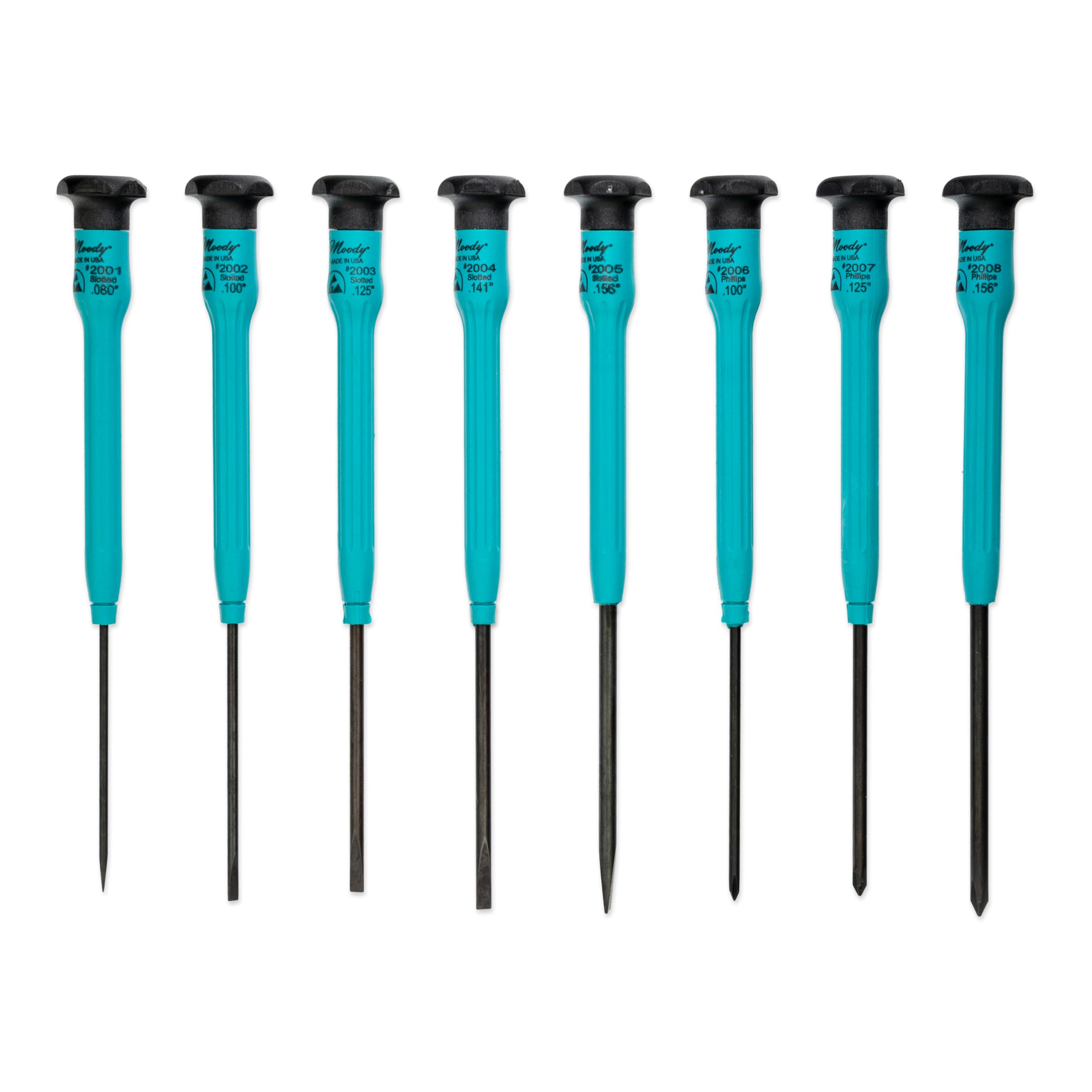 58-0390 8-Piece ESD Safe Driver Set | Slotted and Phillips Combo
