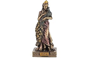 Veronese Design Greek Goddess Hera, Miniature Figurine, Bronze