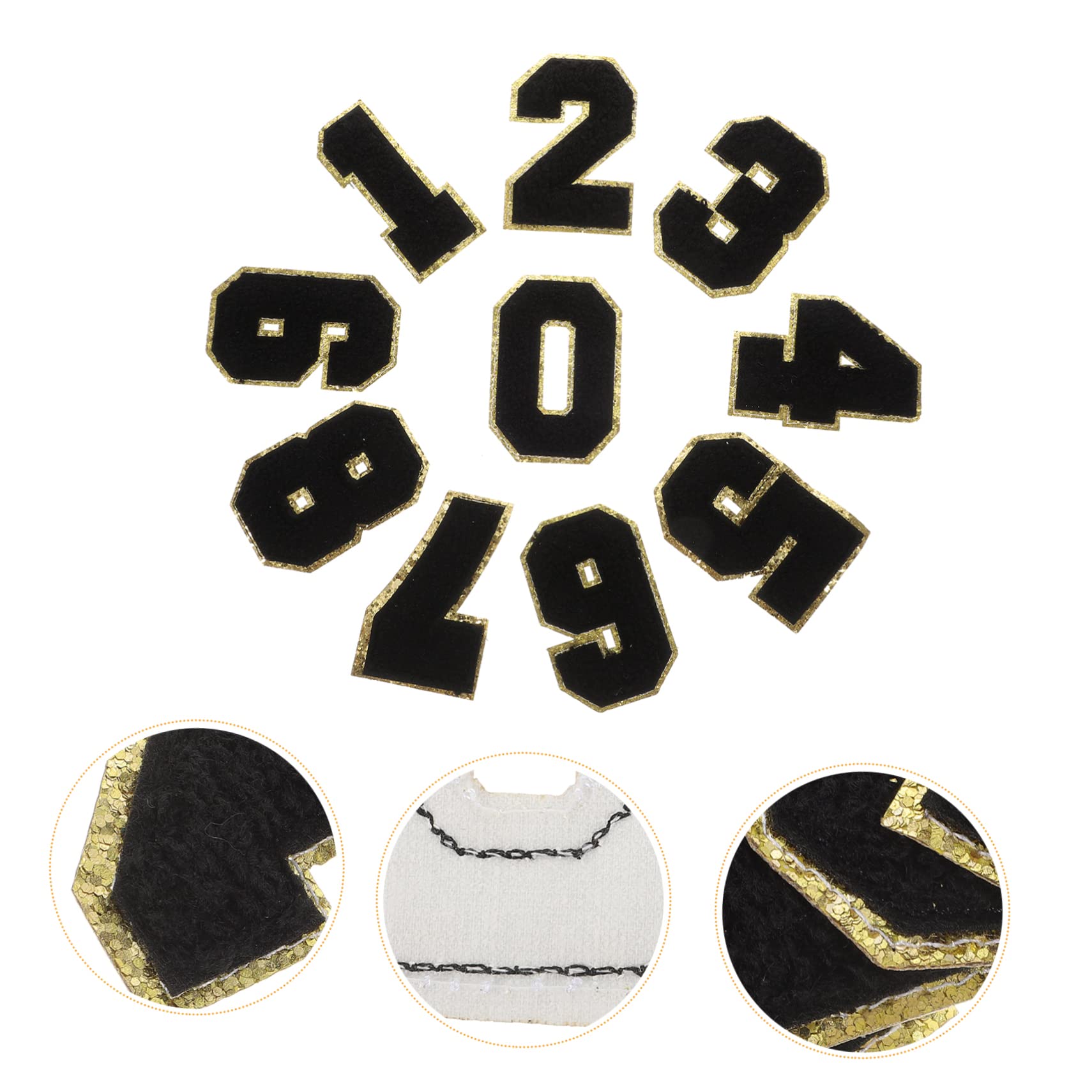 Lurrose 80pièces Patches Numériques Brodés Réparation Décorative Pour Vêtements Et Accessoires De Mode Facile à Appliquer Pour Bricolage Et Personnalisation