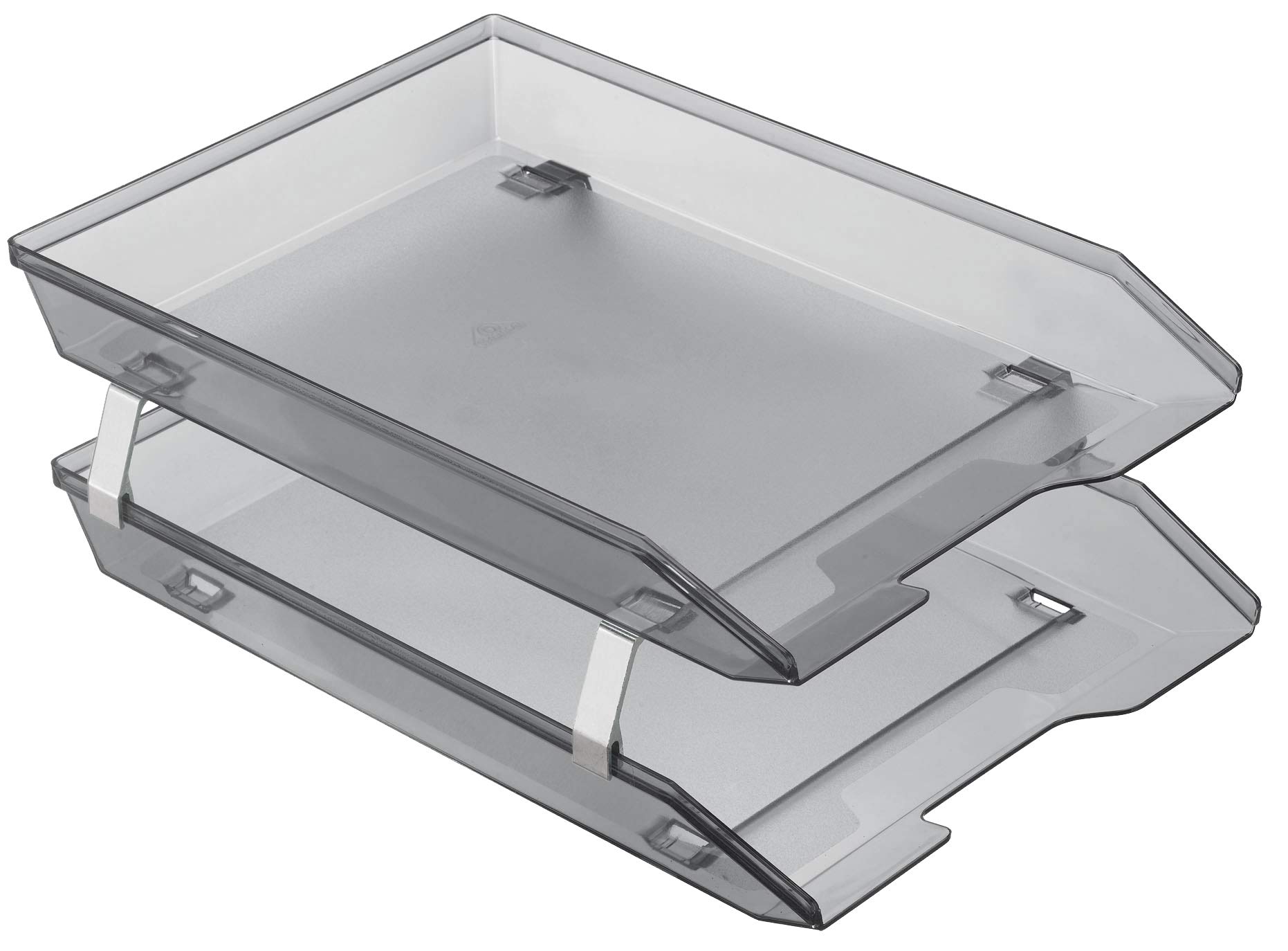 Acrimet Facility Letter Tray 2 Tier Front Load (Smoke Color)