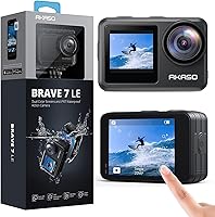 AKASO Brave 7 LE 4K 30FPS Action Camera: 20MP, EIS 2.0, Touch Screen, Remote, 131FT Waterproof, Dual Batteries