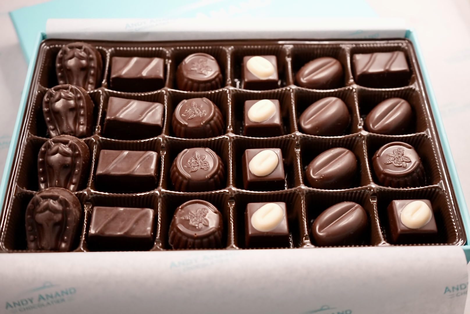 Andy Anand Sugar Free Vegan Belgian Dark Chocolate Truffles, Assorted Gourmet Luxury Gift Box, Dairy & Soy Free, | Delicious, You Won't Believe it's Diabetic Friendly | Sweetened with Stevia - 24 Pc