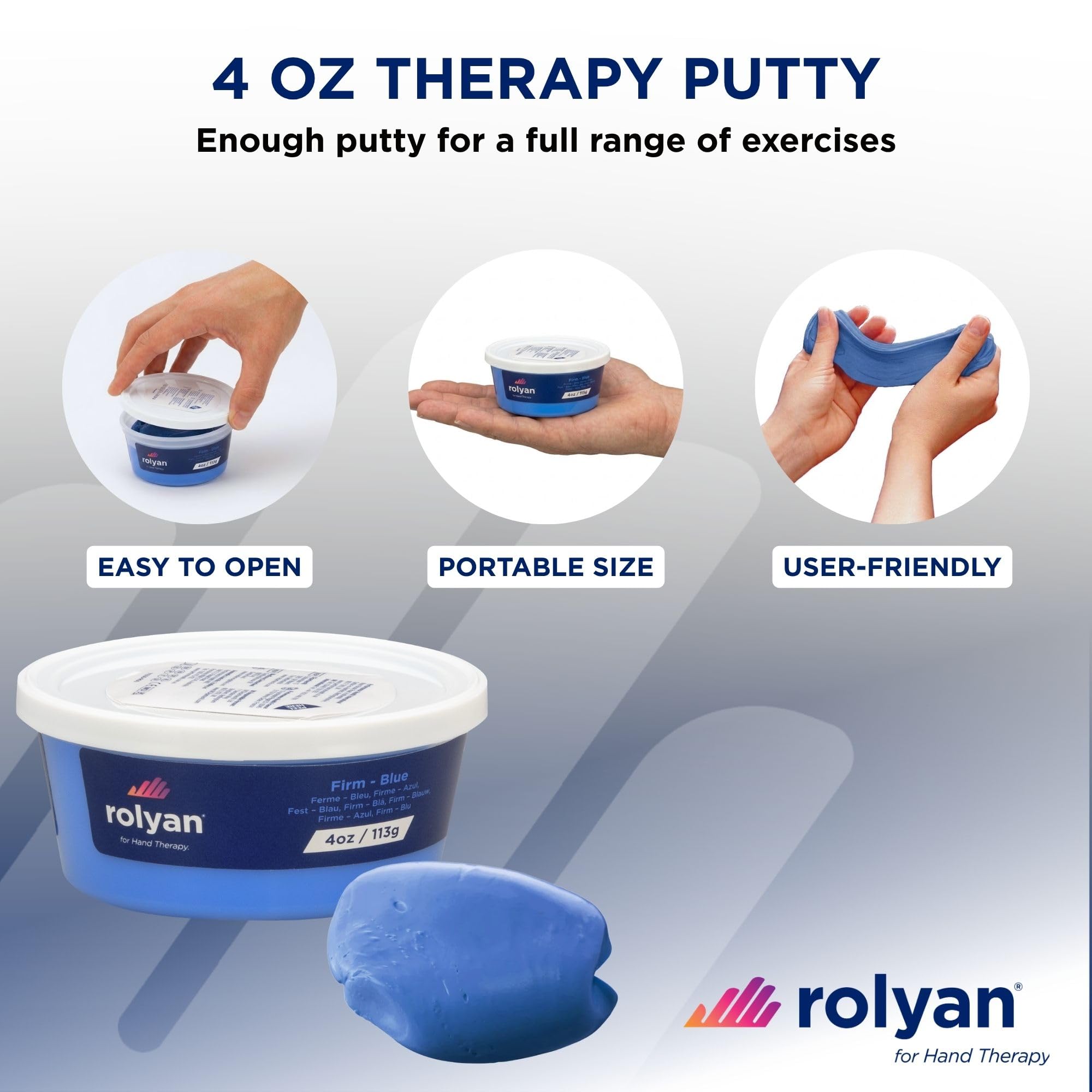 Sammons Preston Therapy Putty, Hand Exerciser, Theraputty, 4 oz, Blue — Amazon image 4
