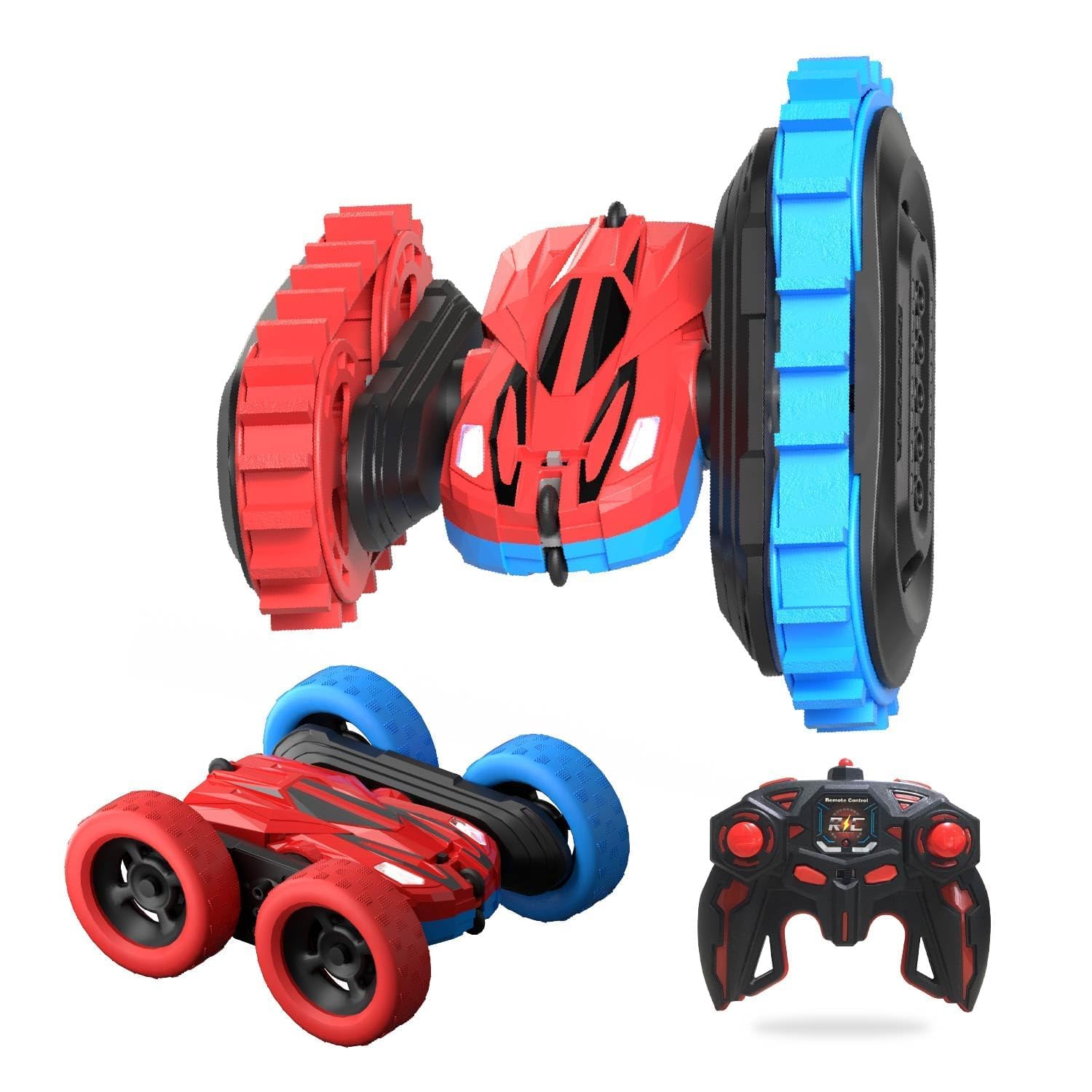 Remote Control Car, 2.4GHz Electric Race Stunt Car, Double Sided 360° Rolling Rotating Rotation