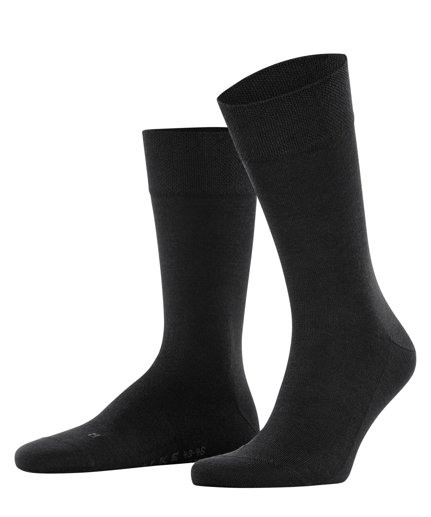 FALKE Men's Sensitive New York M So Lyocell With Soft Tops 1 Pair Socks, Black 3000, 5.5-8