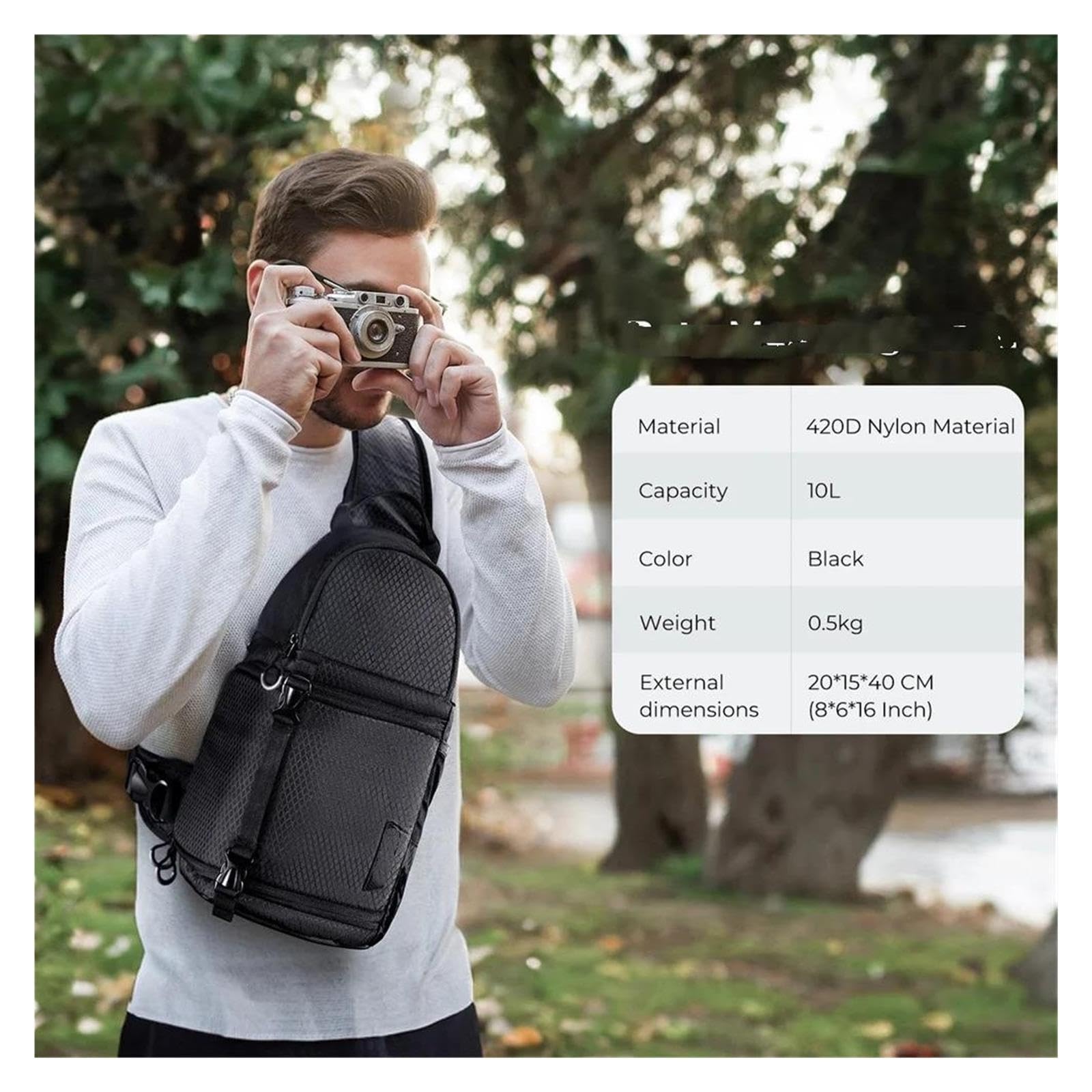 Compatible avec Sony, sac à dos étanche for appareil photo 10 L