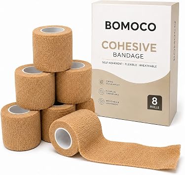 BOMOCO Elastic Wraps Self Adhesive Cohesive Wrap Bandages