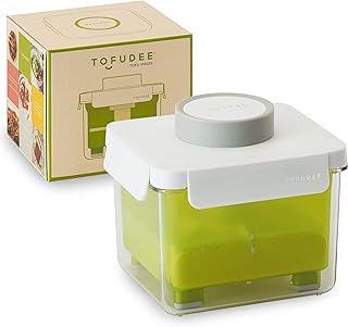 TOFUDEE Tofu Press for Vegan - Dishwasher Safe & BPA Free Tofu Presser that Swiftly Drains Water from Soft, Firm, Extra Fi...