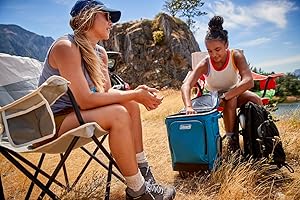 Coleman 42-Can Soft Rolling Cooler with Wheels, Leak-Proof Portable Insulated Chiller with 12+ Hour Ice Retention, Made with Recycled Materials