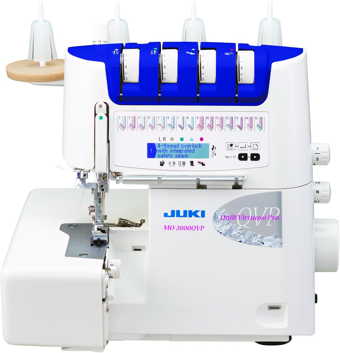 MO-2000QVP Automatic Needle Overlocker, Metal, White, 33 x 28 x 31 cm