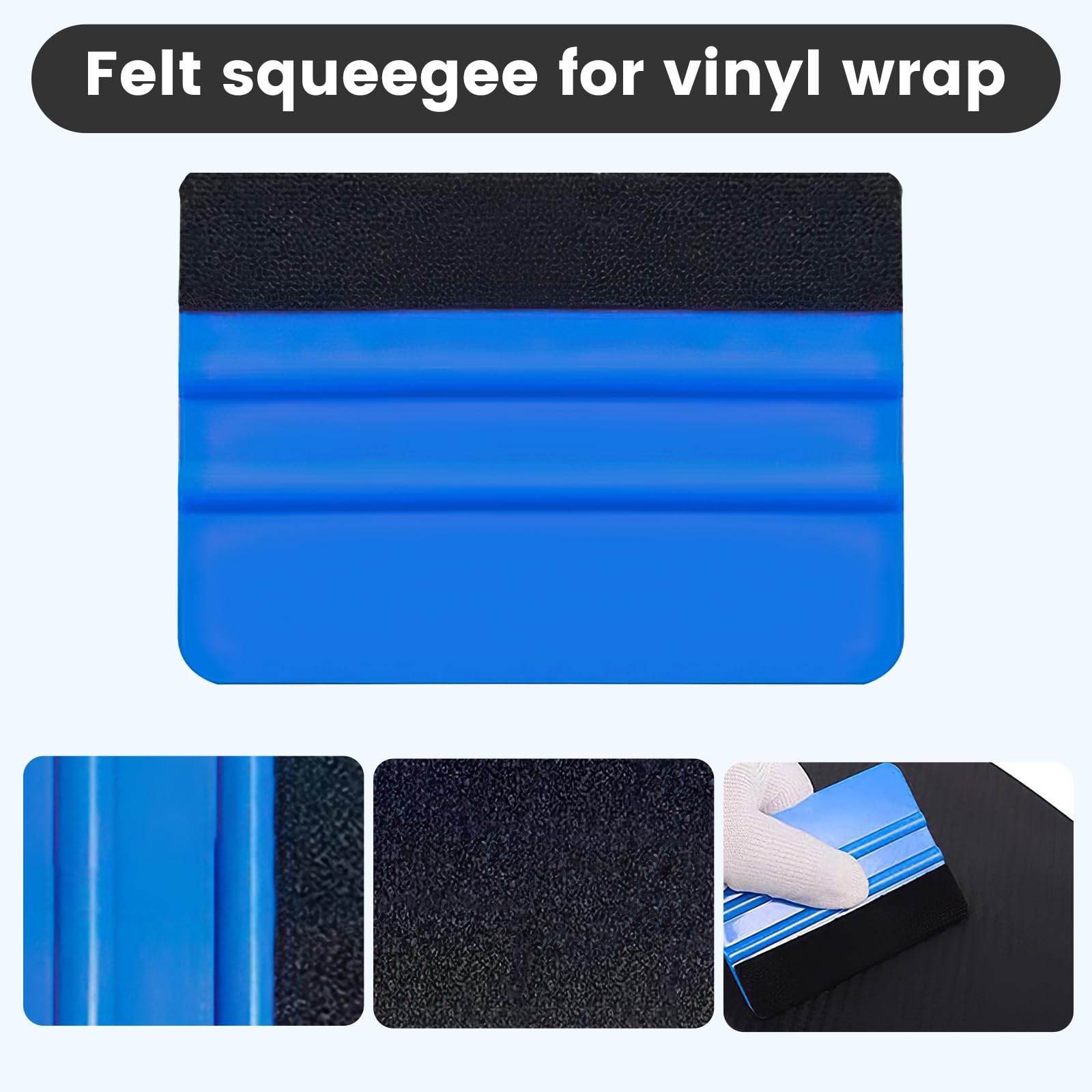 Kit De Raclettes, Shallyong Kit Covering, Raclette Pour Vinyle, 23 Pcs Kit De Raclettes Accessoires Voiture, Avec Squeegee Au Silicone, Pour Film Vitre Teintée Voiture,Stickers Meuble,DIY