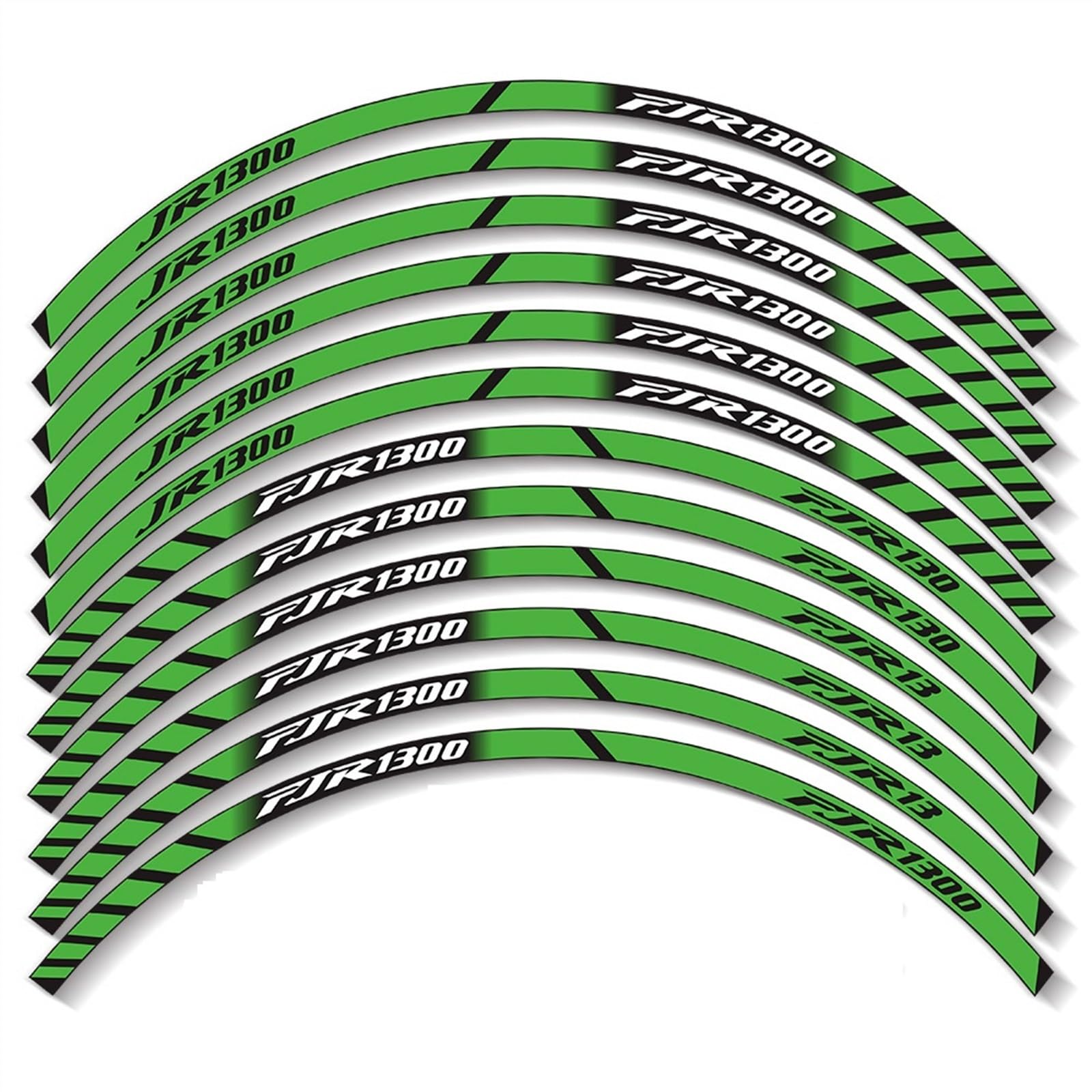 Frynuzb A3 Applique For For Fjr1300 Fjr 1300 Motorcycle Wheel Stickers Stripes Reflective Stickers(A3)