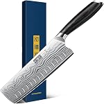 HOSHANHO 16-Piece Knife Set with Block, Ultra Sharp High Carbon Stainless Steel Knife Block Set, Chef Knives Set Professional Kitchen Knives Set with Sharpener and Pakkawood Handle