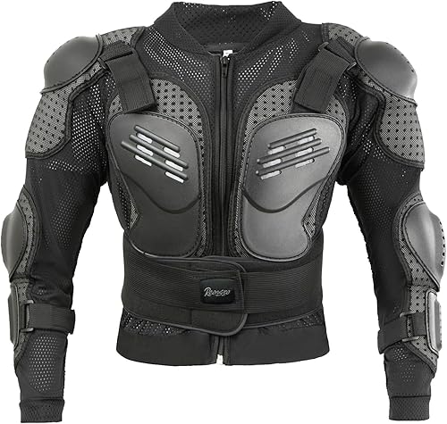 Reomoto Chaqueta de motocicleta para niños, equipo de motocicleta para niños, chaqueta de armadura de cuerpo completo para ciclismo, MTB ATV Skate