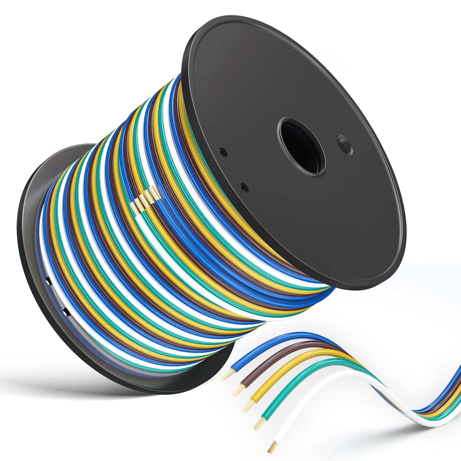 LIMICAR 100FT 5-Way Trailer Wiring Harness