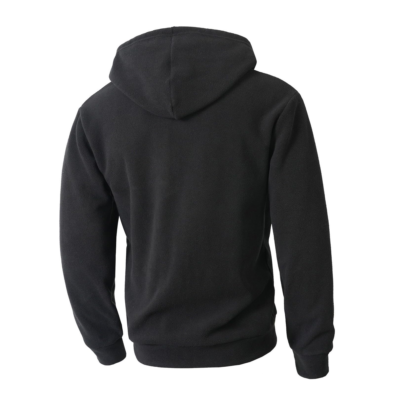 Ropa Anti UV Hombre Sudadera con Capucha Y Cremallera De Un para Hombre, Forro, Manga Larga, Estilo Oversize, Cálida, Bolsillo. Sudaderas Azul (Black, M) Chaqueta Deportiva Protección