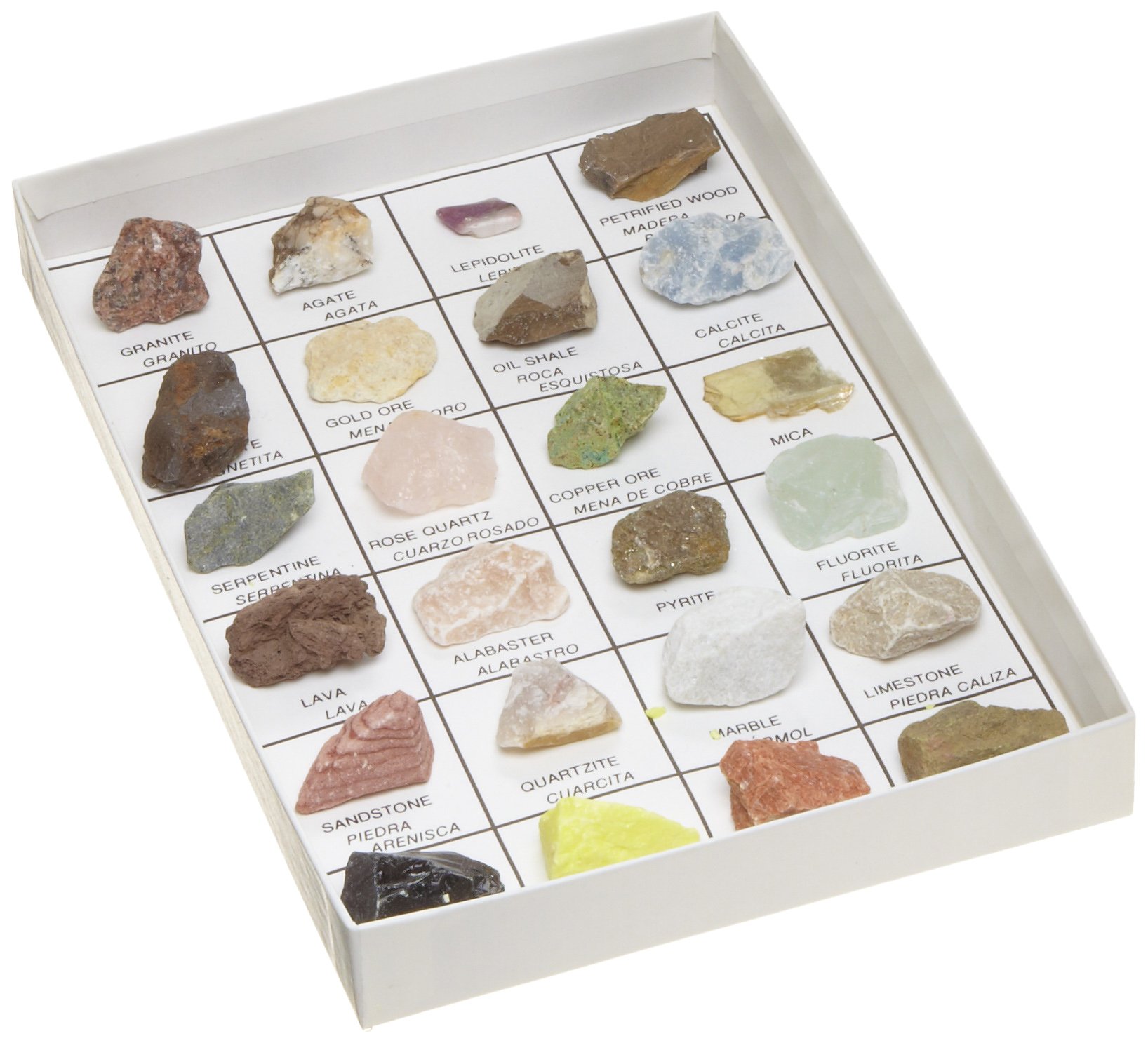 Hubbard Scientific 2024 Rocks and Minerals of U.S. Reference Coll. 24 pcs.