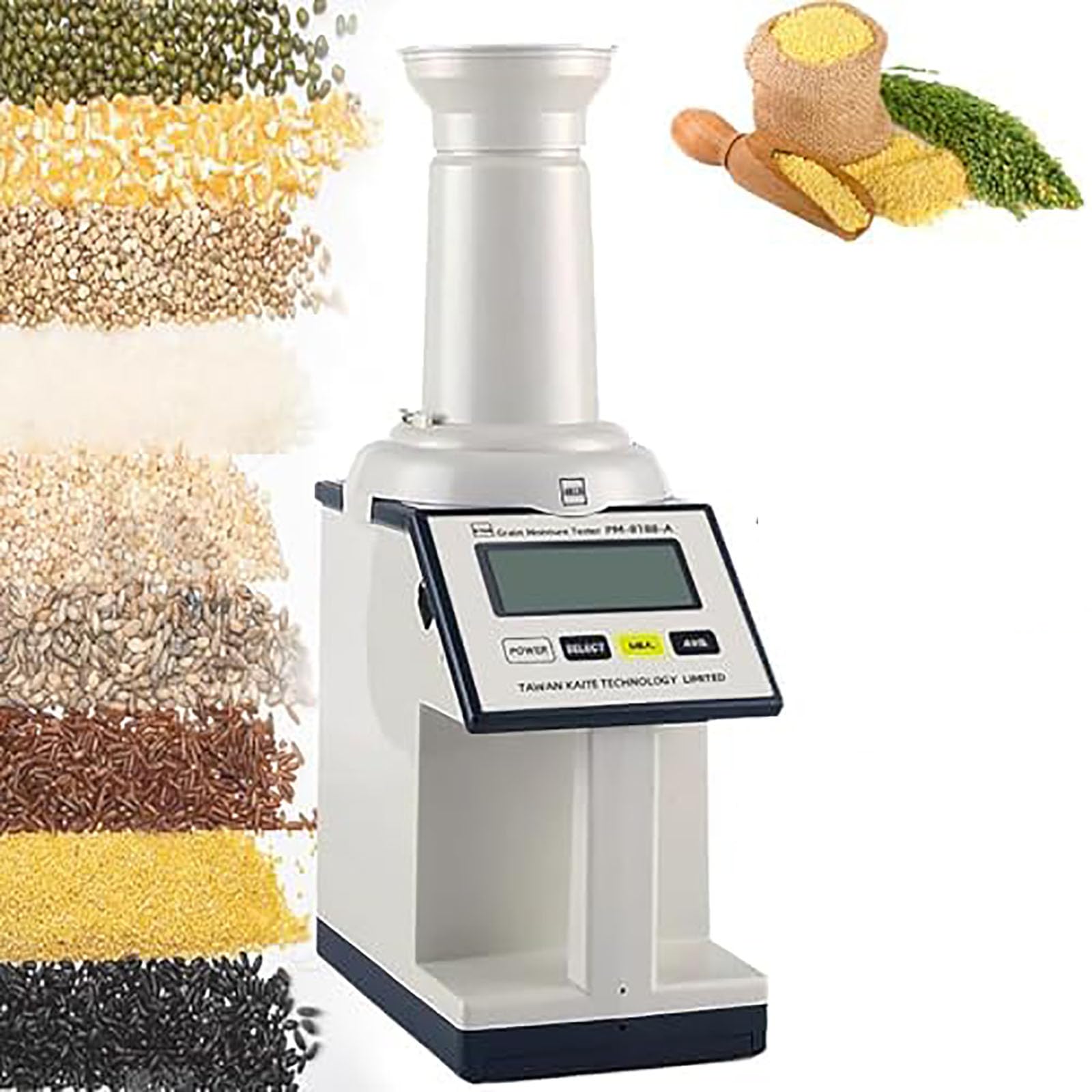 MObyat Misuratore di umidità dei Cereali, Misuratore di attività Dell'umidità degli Alimenti, Misurazioni Multiple Ad Alta Frequenza Senza Errori, Intervallo di Misurazione Rapido dall'1% al 40%