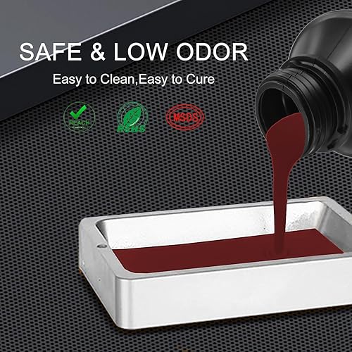 Miniatura 3 de Resina de impresora 3D, resina de fotopolímero, alta precisión, bajo olor, curado rápido para impresoras 3D LCD DLP SLA, tecnología de curado UV de