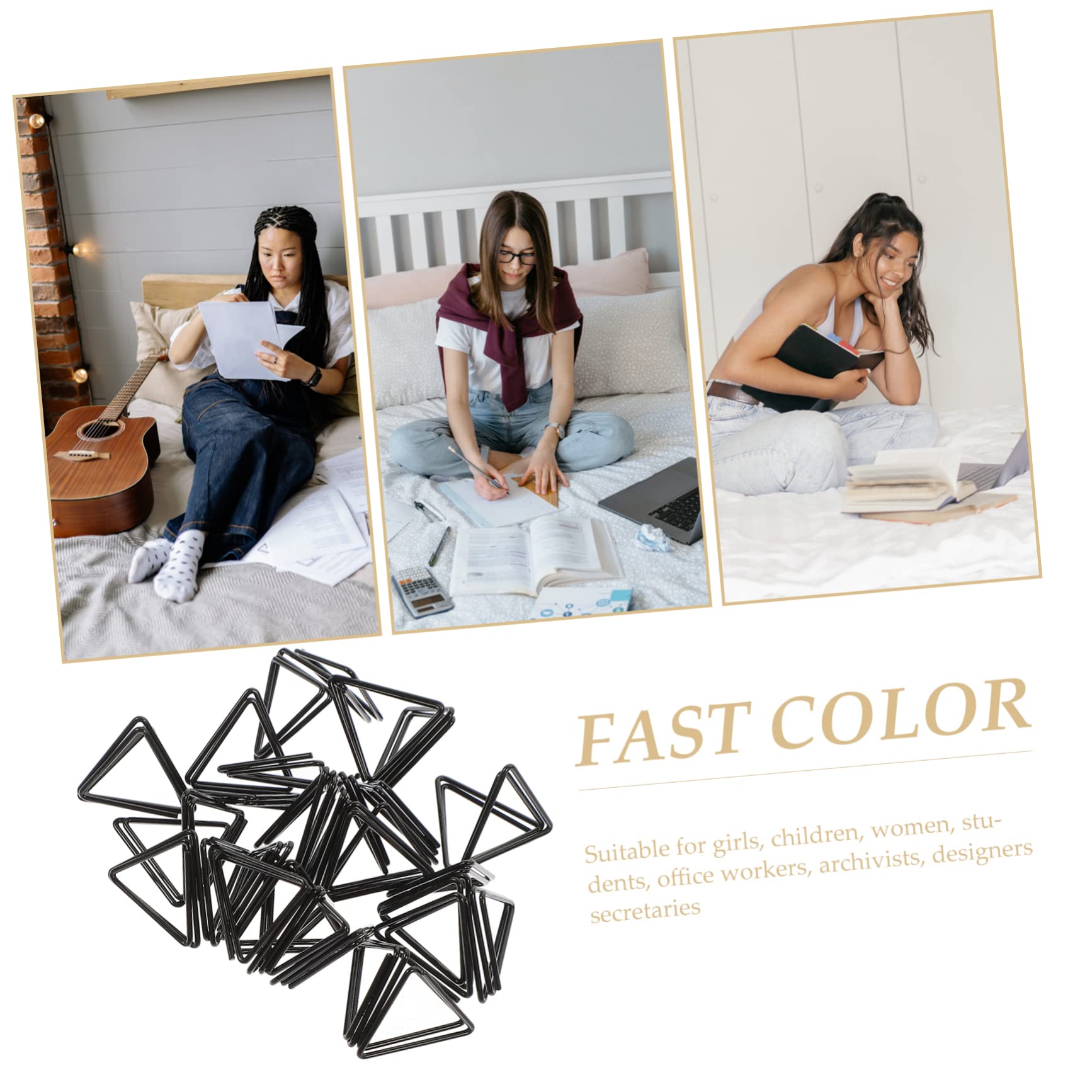 TEHAUX 80pièces Porte-cartes Triangulaires Pour Tables Clips à Photos Et Mémo Pour Décoration De Mariage Et Événements