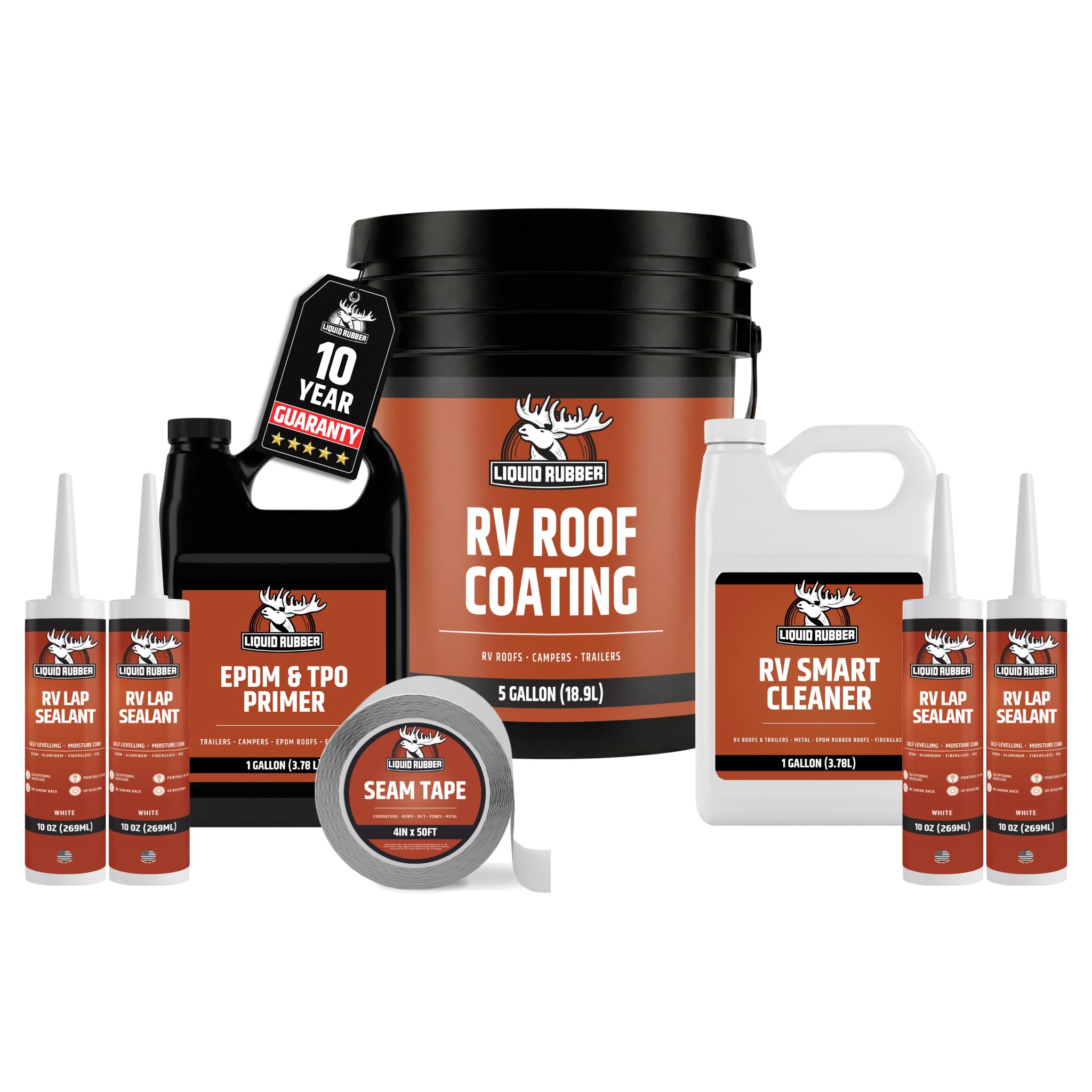 Liquid Rubber RV Roof Coating Kit