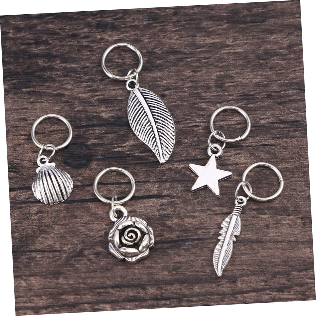 Épingles à cheveux Pinces à cheveux for femmes 105 Pcs Voiture Bling Accessoires for femmes Cheveux for tresses Pinces à cheveux en métal for dreadlock Poignets en métal Anneau de cheveux Décorations