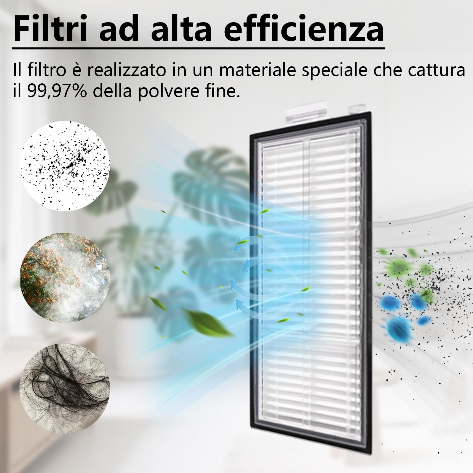 Accessori Per Roborock QV 35A / Qrevo S Pro/QR 798/598 Aspirapolvere | QV 35A Ricambio 21 pezzi, 1 Spazzole Principali, 4 Asciugamani, 4 Filtri, 6 Sacchi di Polvere, 6 Spazzole Laterali