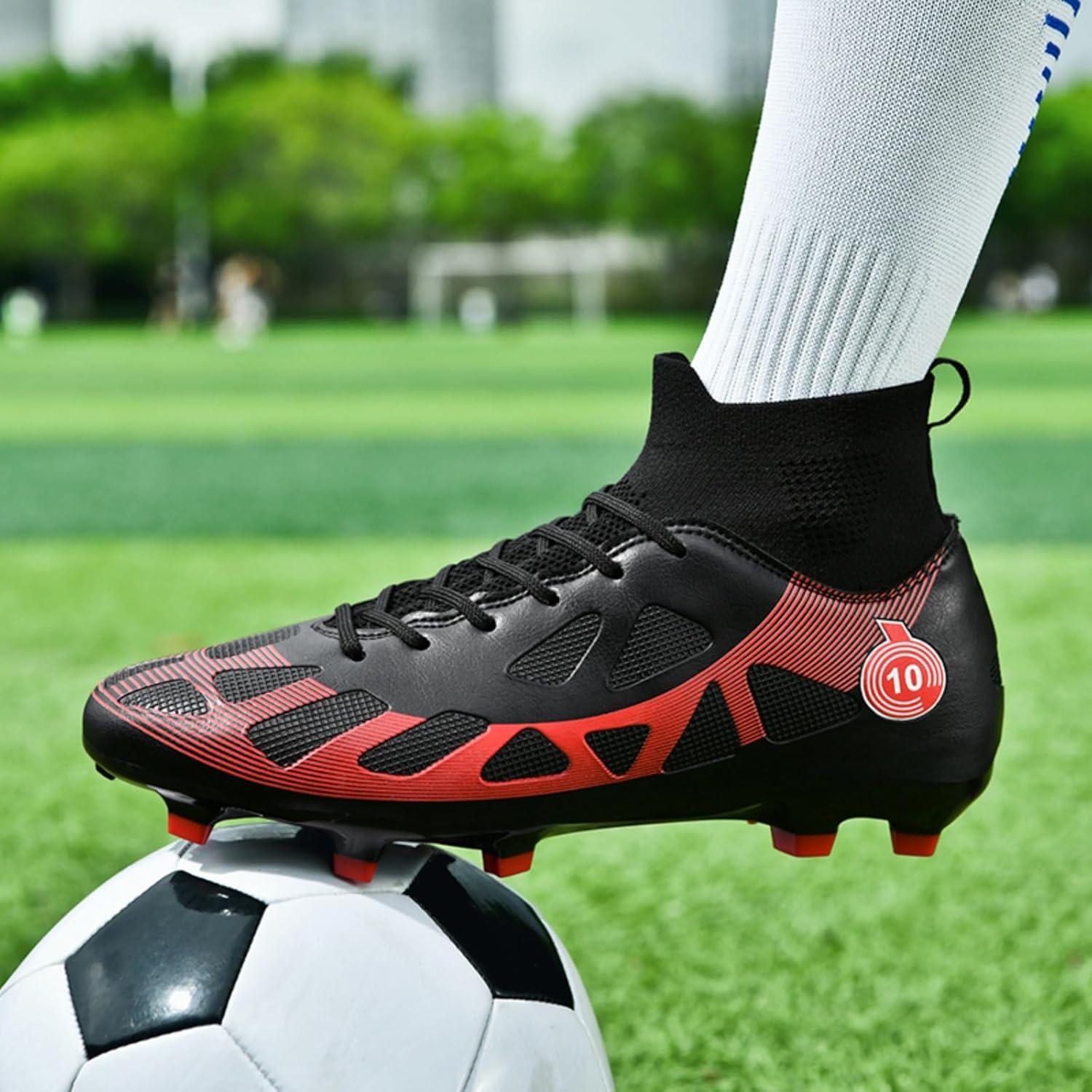 Soccer Cleats for Mens Womens Lightweight Football Shoes Outdoor Rugby Training Shoes - Image 3