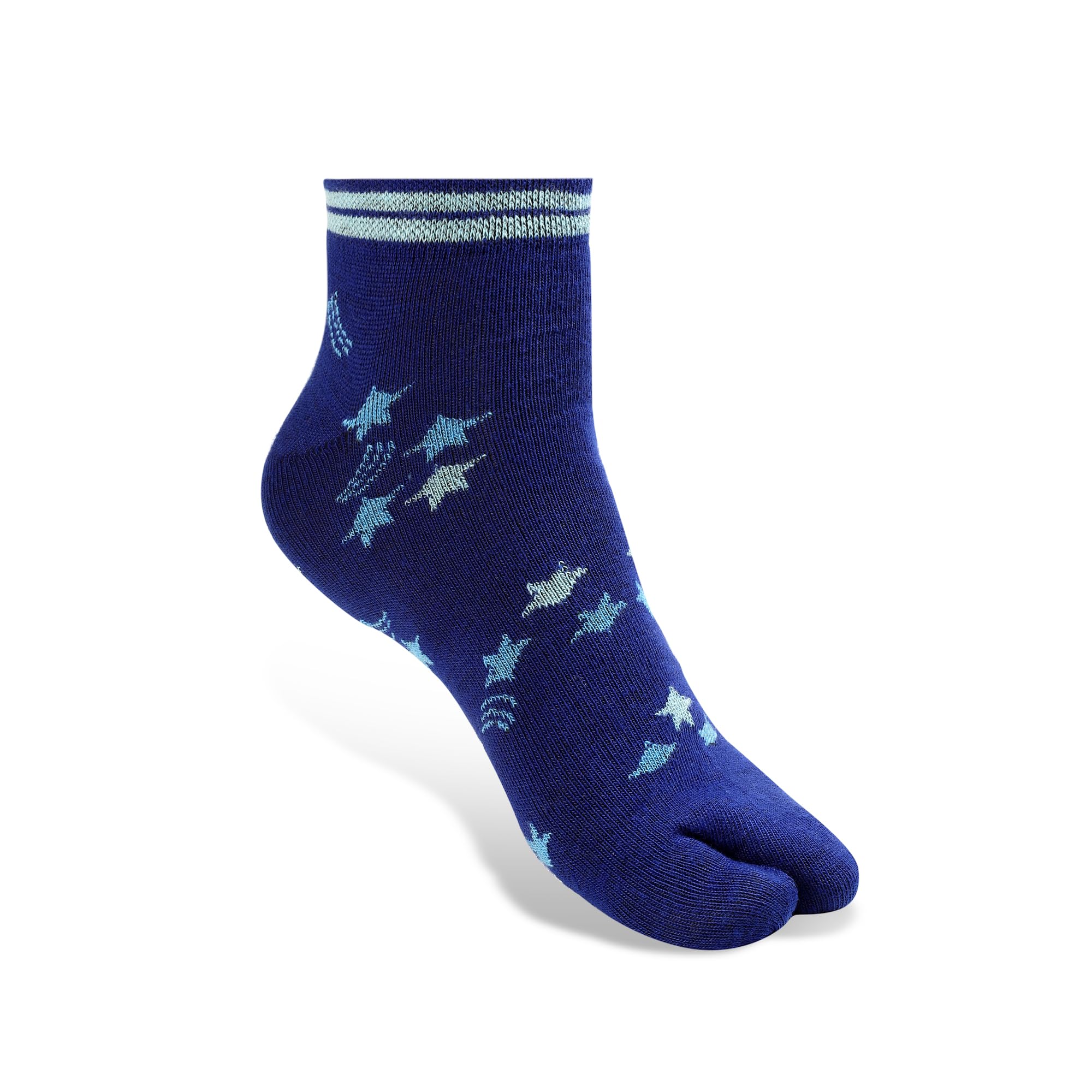 Texlon Women's Ankle Length Thumb Cotton Spandex Socks, Pack of 5 Pair, Multicolor - Image 2 thumbnail