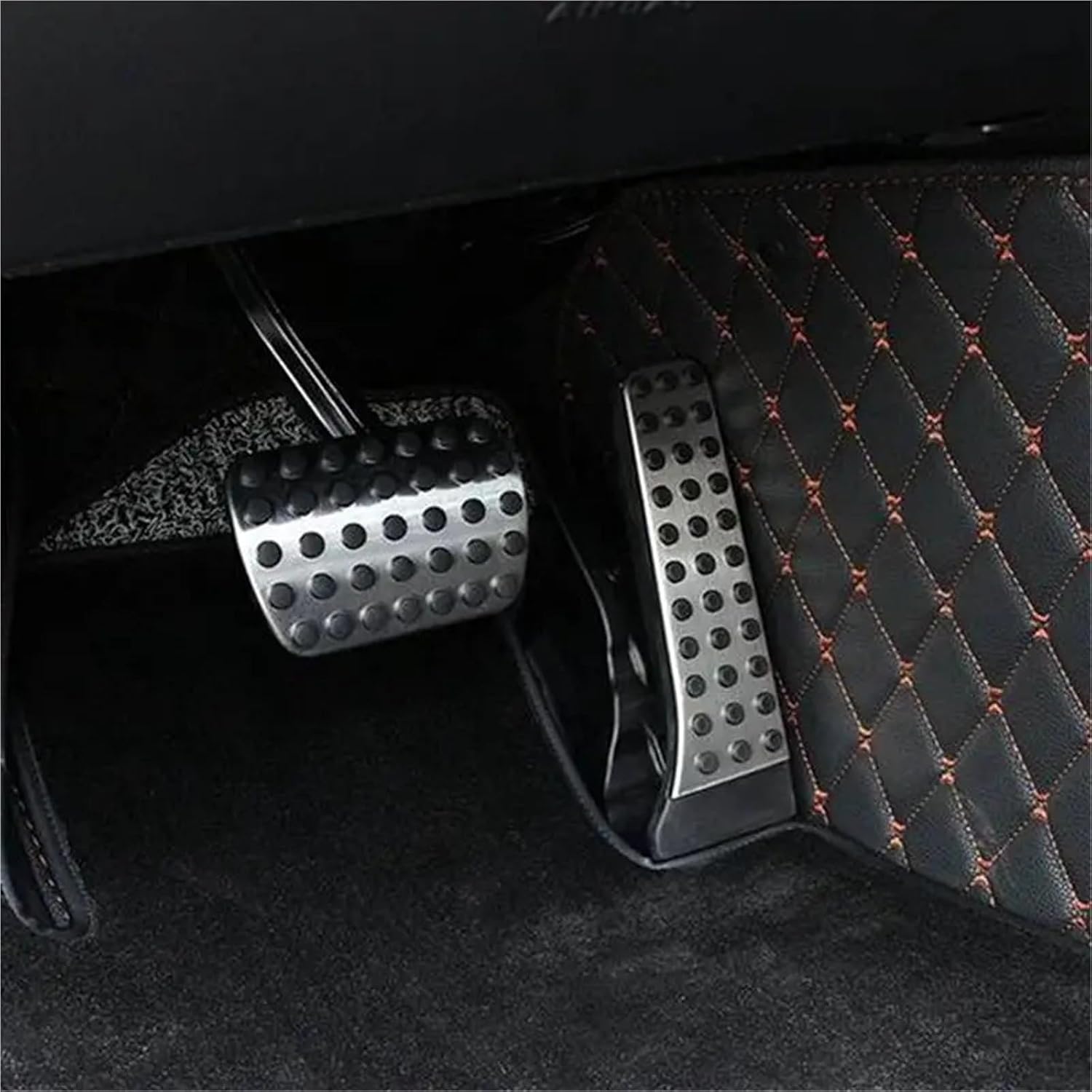 4 Set Car Accelerator Brake Foot Pedals Cover Footrest Pad Rest Pedal for Mercedes Benz C E S GLK SLK CLS Class W203