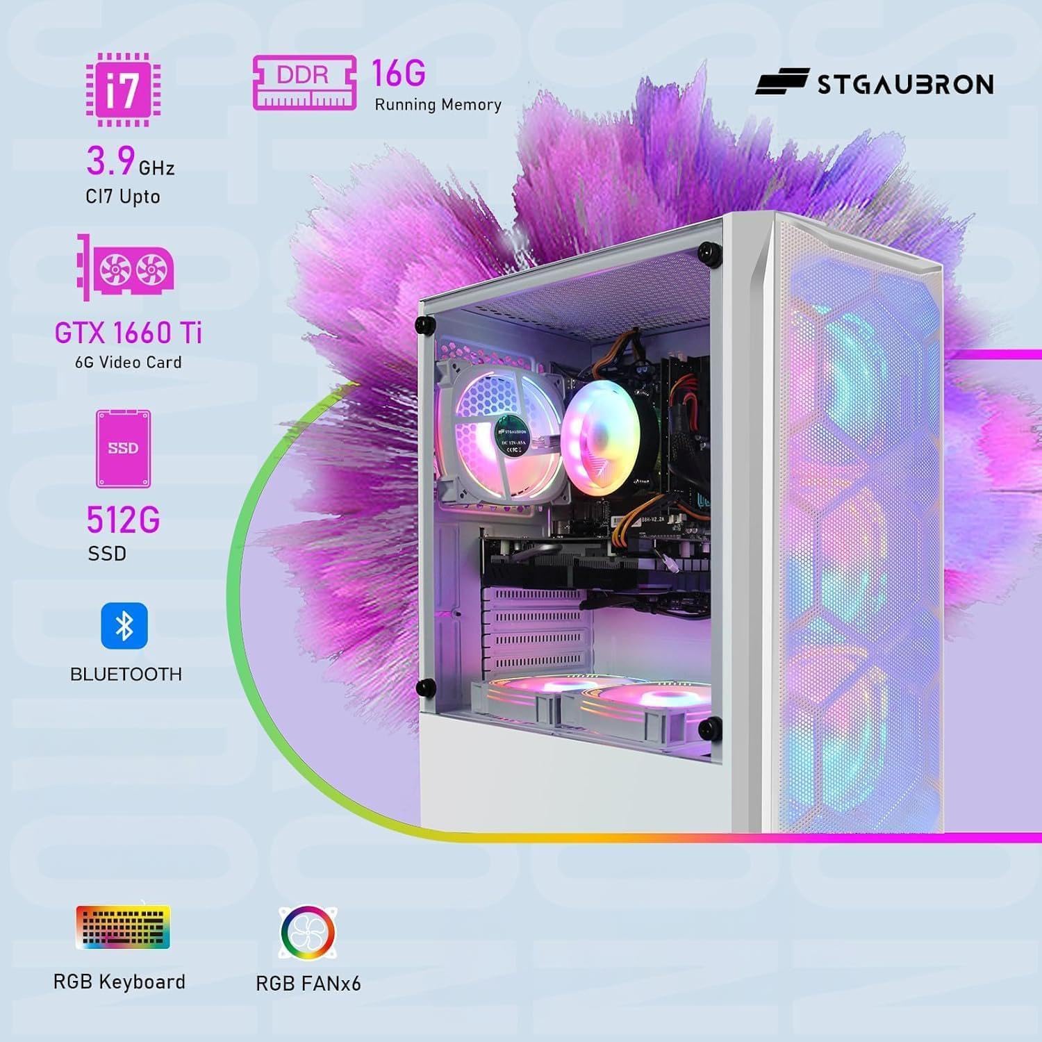 Amazon.com: STGAubron Gaming PC Desktop Computer, GeForce GTX 1660