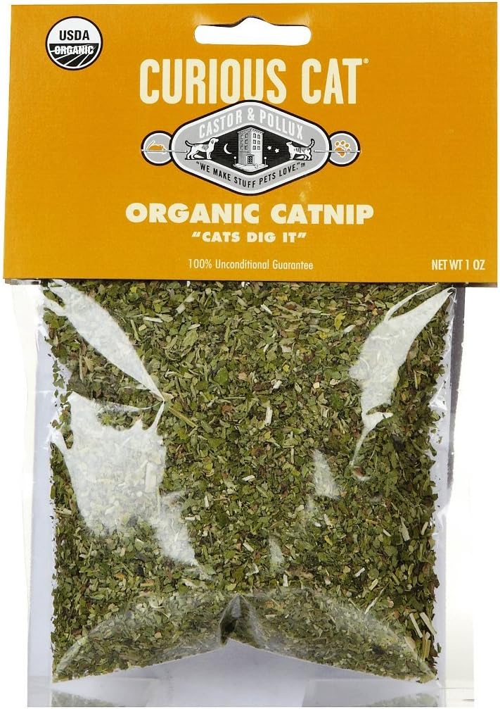 Curious Cat Organic Catnip, 1-Ounce Packages (Pack of 12)