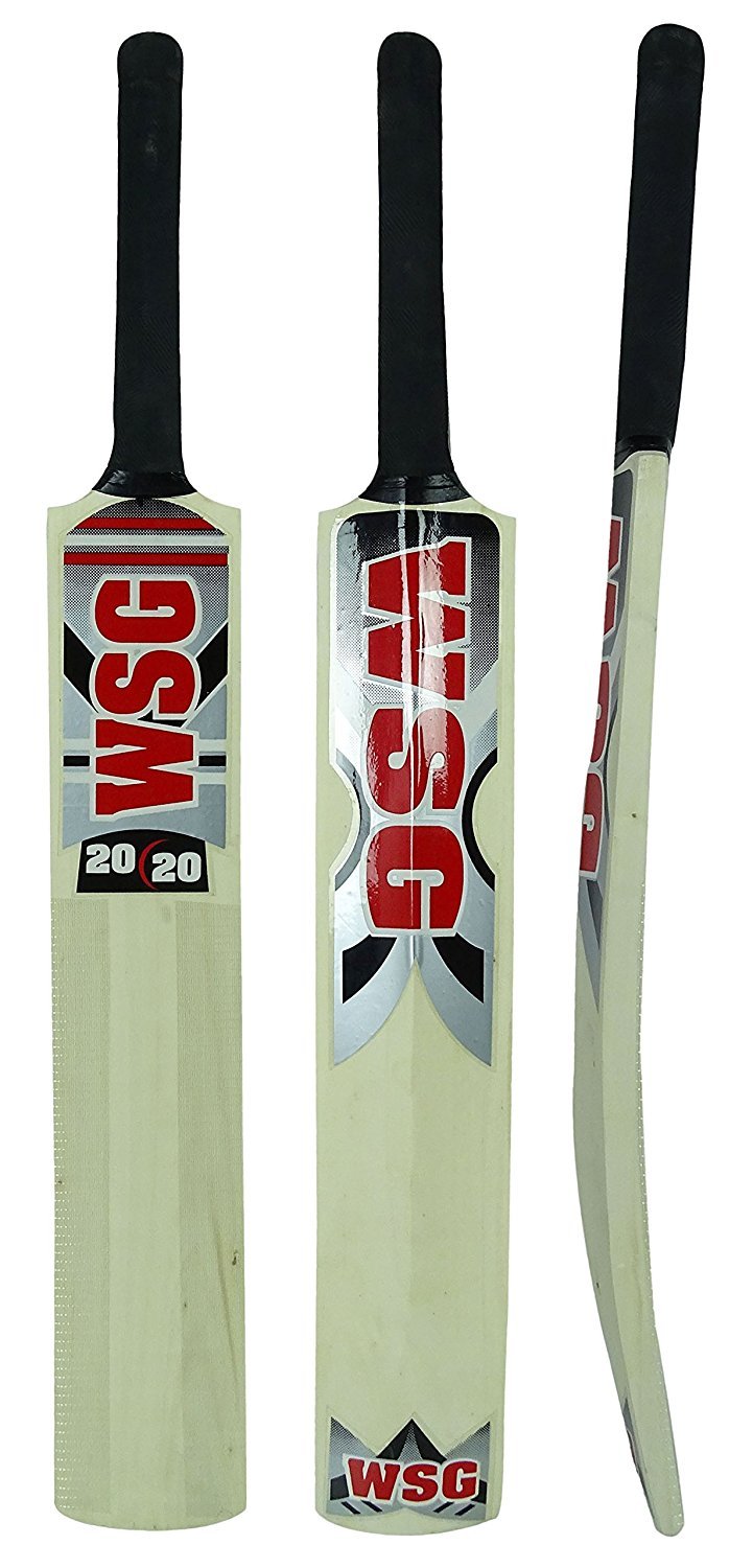 Protoner WSG 20-20 Kashmir Willow Wooden Full Size Short Handle Cricket Bat with Cover