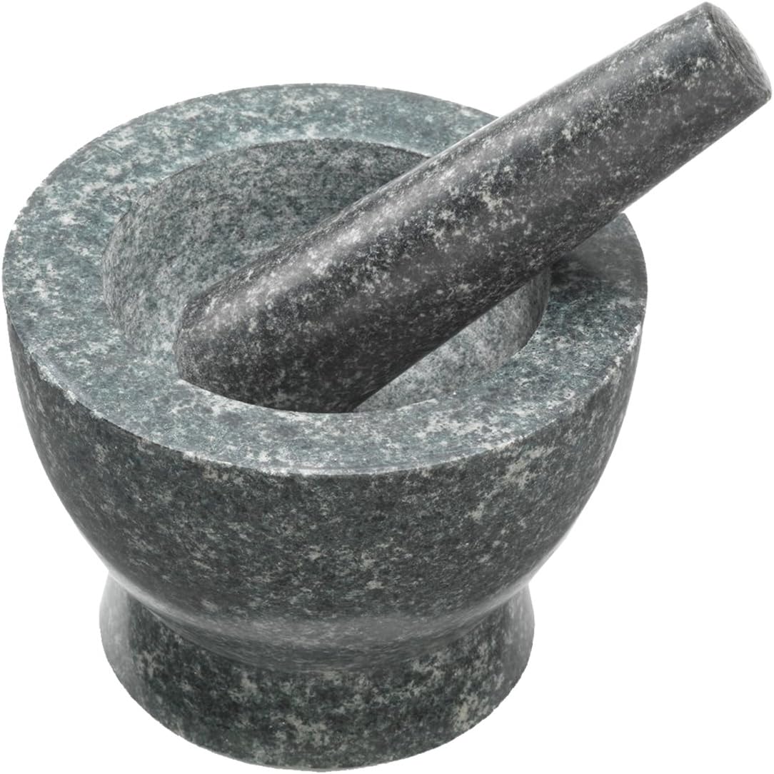 Jamie Oliver Pestle and Mortar - Granite stone pestle and mortar set ...