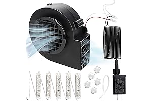 Replacement Fan Blower for Halloween Inflatables, 1.5A Adapter for Christmas Yard Inflatables...