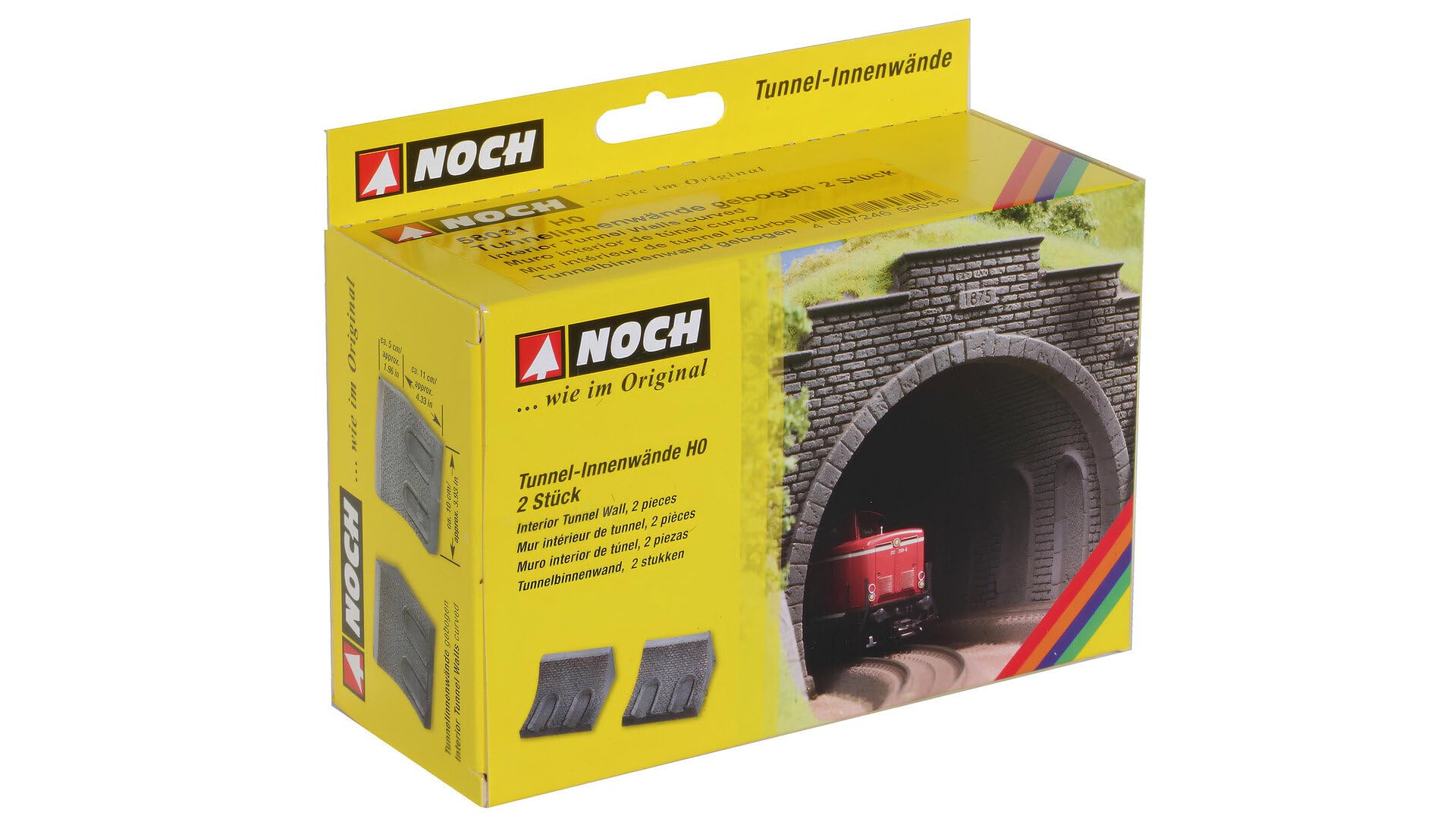 58031 NOCH - Pared de túnel curva [importado de Alemania]