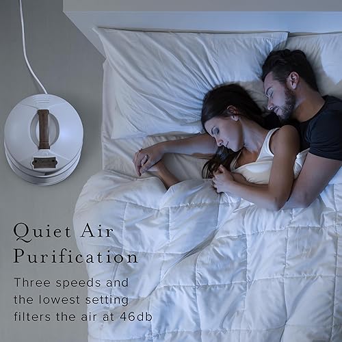 Miniatura 8 de Defender - Purificador de aire para el hogar, base negra con morado, 3 veces HEPA, aprobado por la FDA, probado en laboratorio, para habitaciones