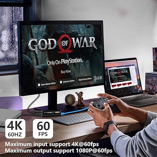 Miniatura 5 de Capture Card, Joaiachy 4K Audio Video Capture Card USB3.0 HDMI Capture Card with Loop Out 1080p 60fps Video Recorder for Game Recording, Live