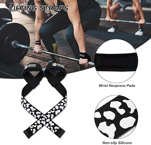 Miniatura 4 de J Bryant Juego de almohadillas de cuero con 2 correas de tobillo de cuero para máquinas de cable y correas de levantamiento de pesas, cojín grueso