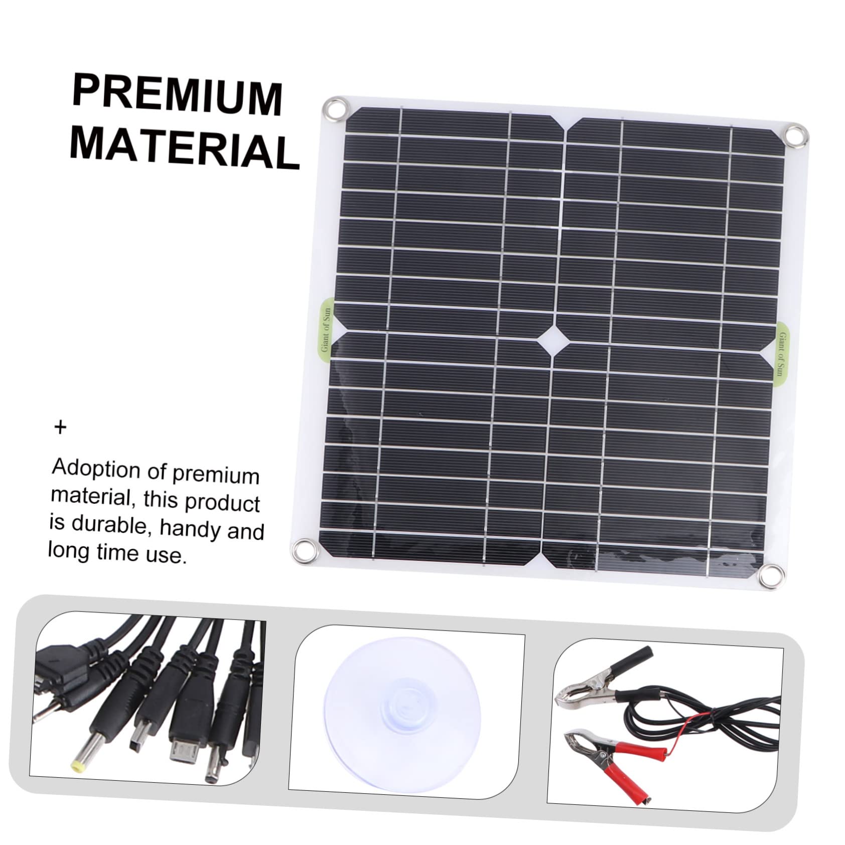 Toddmomy Pannello Solare Monocristallino Da Esterno Con Caricabatterie Per Casa Camper e Balcone Kit Fotovoltaico Efficiente e Durevole