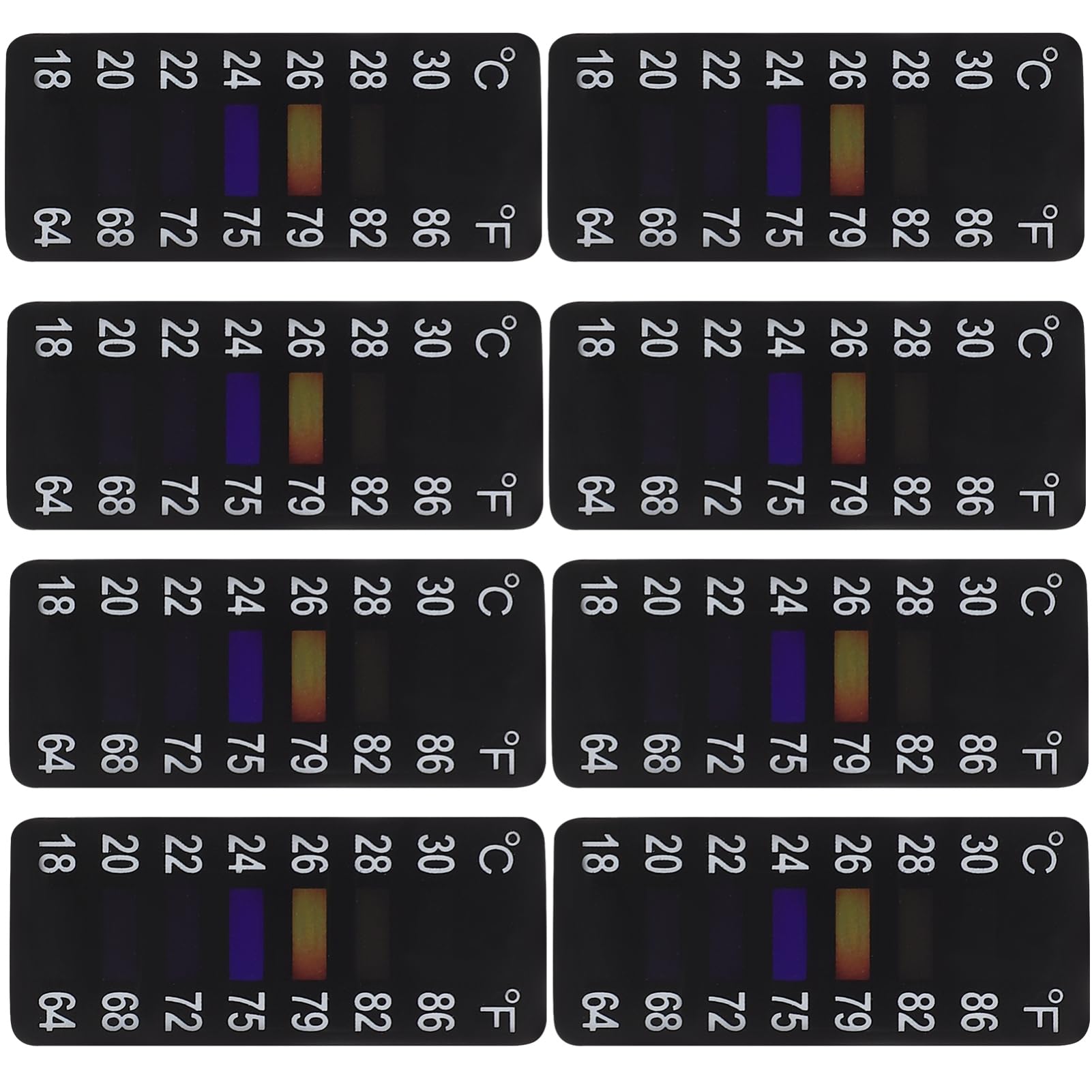 KICHOUSE 32pcs Adhesive Thermometer Strips for Fermentation Accurate Temperature Monitoring for Brewing and Wine Making for Homebrewers and Baking Enthusiasts