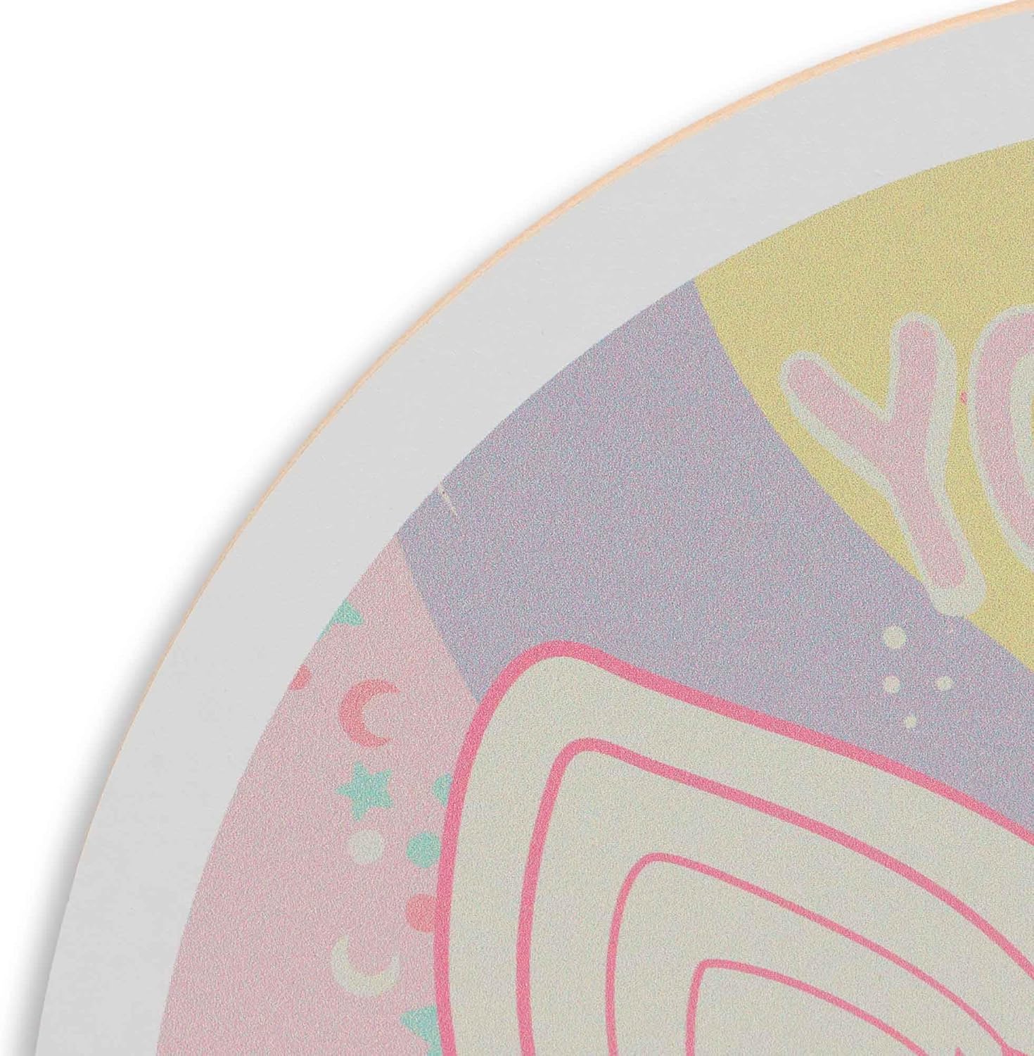 Hasbro Furby You Are Wonderful Wood Sign - Pastel Rainbow Wall Decor Featuring Retro Furby Art - Image 4