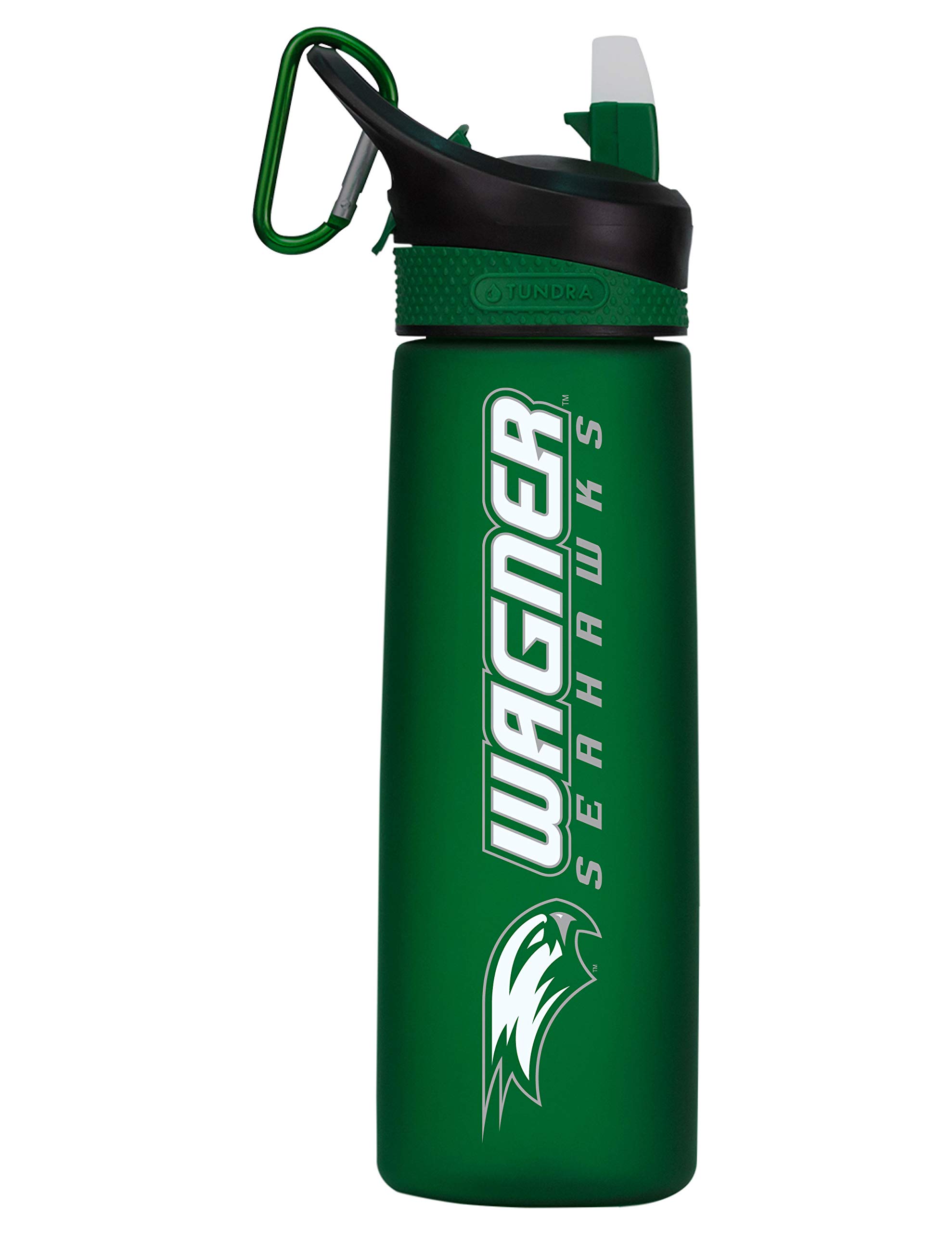 Wagner College Tritan Plastic Frosted Sport Bottle, Design-2 - Green