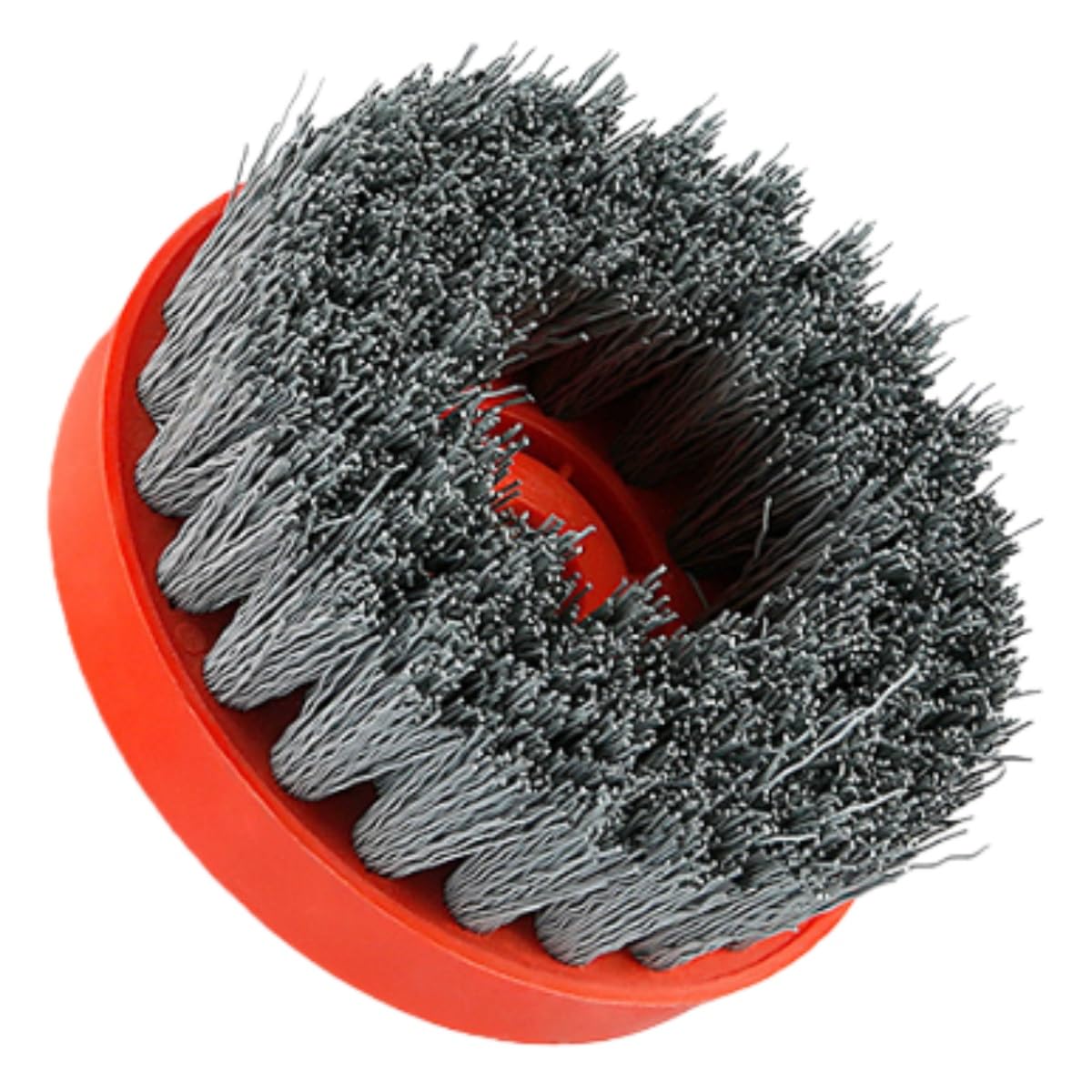 MiJunHD 4inch Angle Grinder Cleaning Brush Nylon Silicone Carbide Circular Antique Abrasive Brush Stone Polishing for Granite Marble(M16 Thread, Grit 1000)