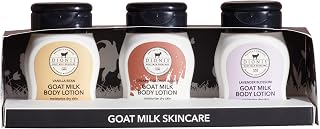 Dionis Goat Milk Body Lotion Gift Set, Assorted Fragrance, 2 oz, 3 Pack | Moisturizing Body Lotion for Dry Skin, Sensitive Skin Safe, Lightweight Non-Greasy Formula