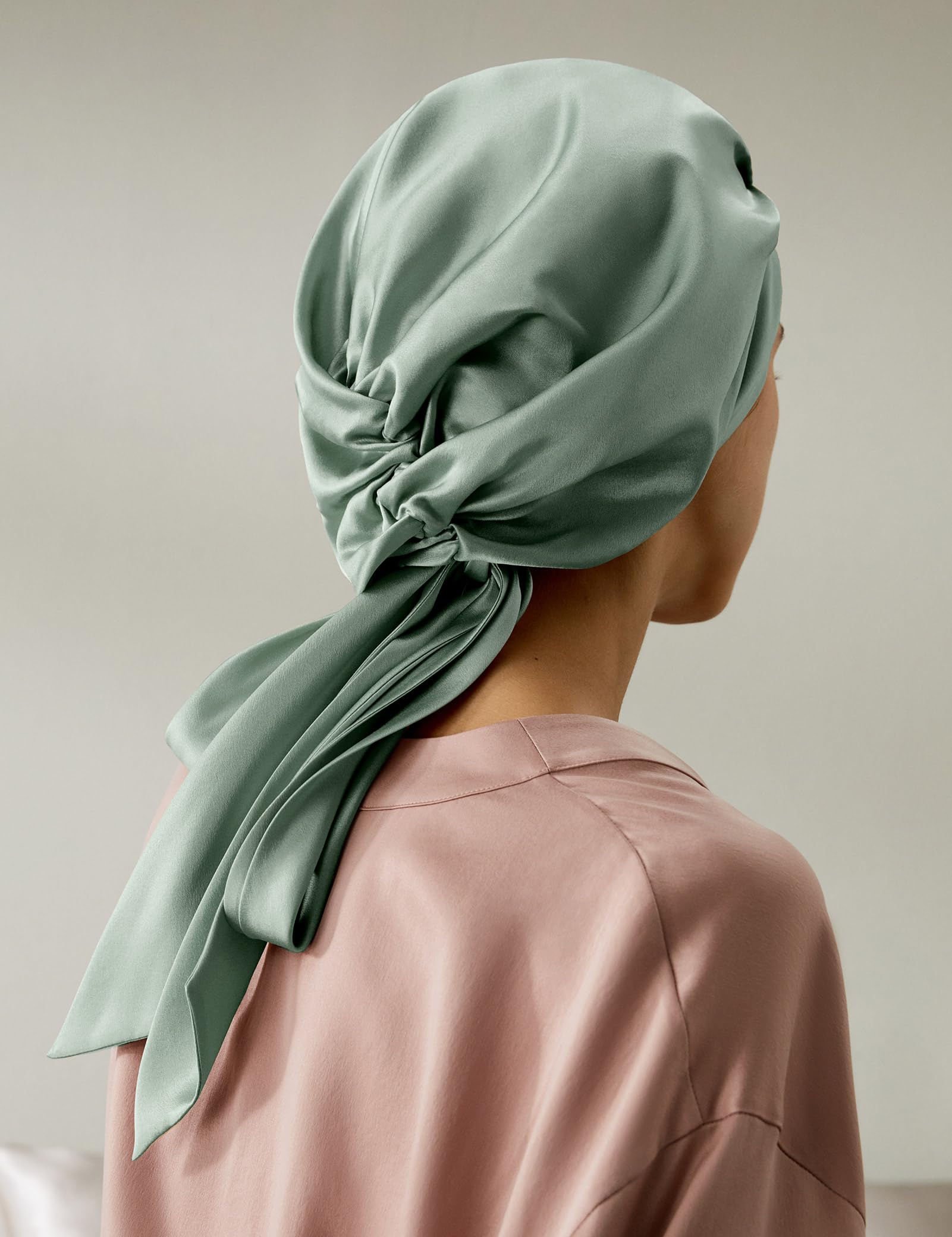 LilySilk Damen 100% Reine Maulbeerseide Seidenmütze zum Schlafen