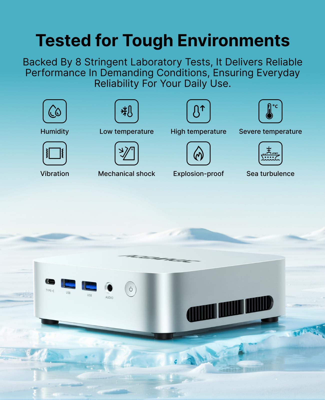 ACEMAGIC Mini PC K1, Processador AMD Ryzen 4300U 28W, 16GB DDR4